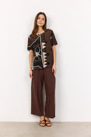 Rosalie 1 Blouse - Hot Fudge Combi