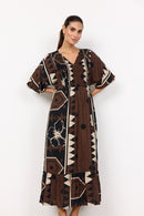 Rosalie 3 Dress - Hot Fudge Combi