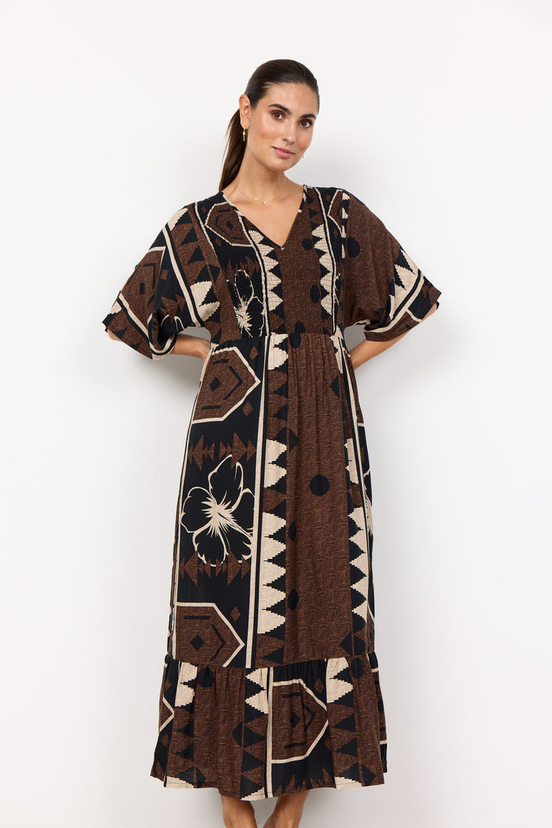 Rosalie 3 Dress - Hot Fudge Combi