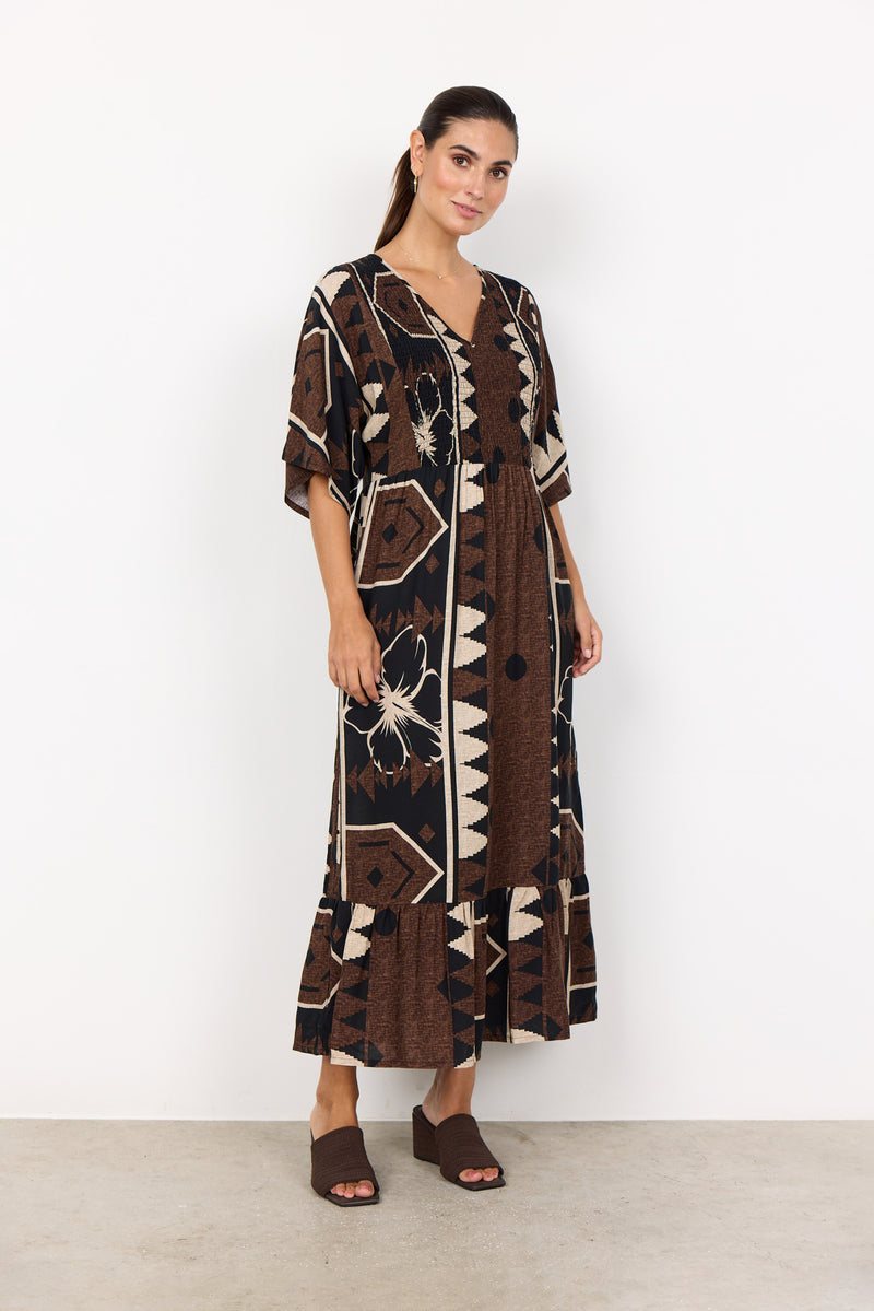 Rosalie 3 Dress - Hot Fudge Combi