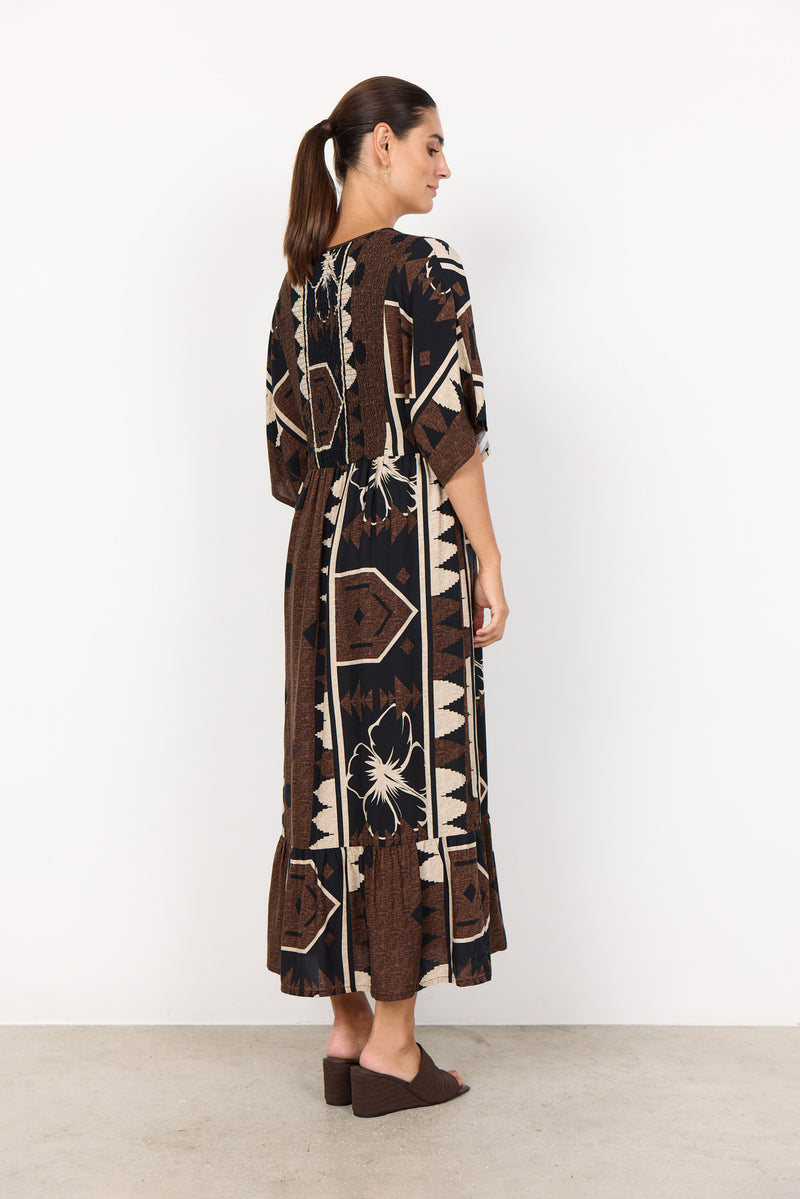 Rosalie 3 Dress - Hot Fudge Combi