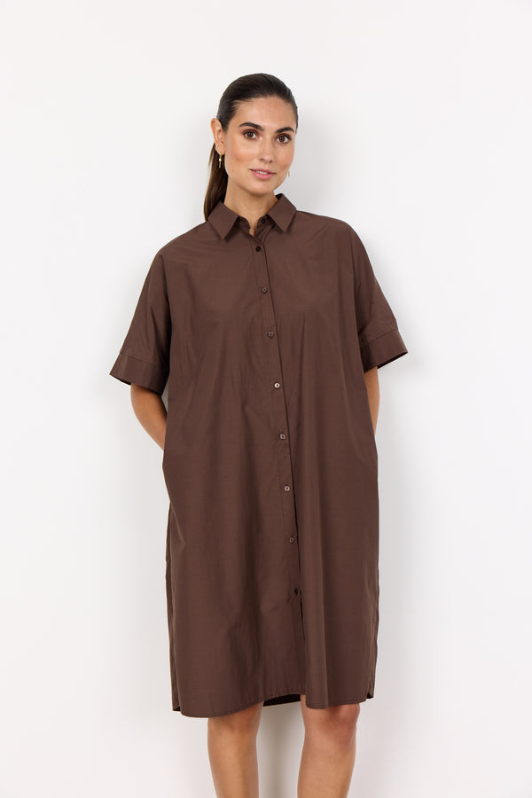 Netti 100 Dress - Hot Fudge