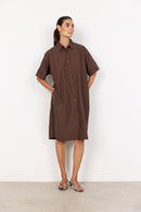 Netti 100 Dress - Hot Fudge