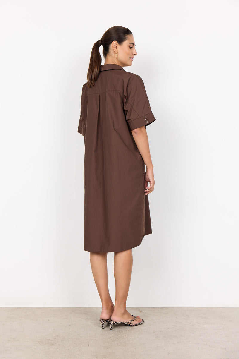 Netti 100 Dress - Hot Fudge