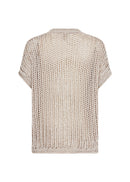 Rudy 2 V Neck Jumper - Cream Melange