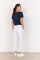 Cissie 10 Crop Trouser - White