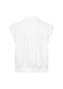 Netti 123 Cap Sleeve Shirt - White