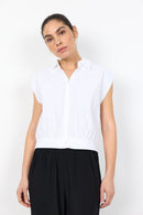 Netti 123 Cap Sleeve Shirt - White