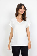 Marica 32 V Neck T-Shirt - Off White