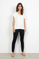 Marica 32 V Neck T-Shirt - Off White