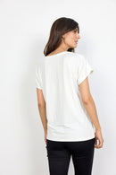 Marica 32 V Neck T-Shirt - Off White