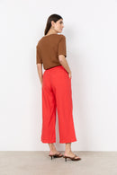 Ina Linen Mix Crop Trouser - Bittersweet