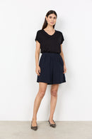 Cissie 55 Flared Shorts - Navy
