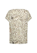 Panike 58 Paisley Print Tee - Butternut Combi
