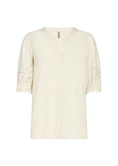 Milly 1 Lace Detail Shirt - Cream