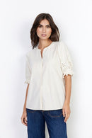 Milly 1 Lace Detail Shirt - Cream