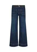 Kimberly 21 Wide Leg Jeans - Dark Blue Denim
