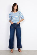 Kimberly 21 Wide Leg Jeans - Dark Blue Denim