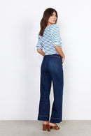 Kimberly 21 Wide Leg Jeans - Dark Blue Denim