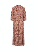 Minea 3/4Sleeve Print Dress - Berry