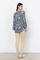 Manny 2 Paisley Print Blouse - Bright Blue