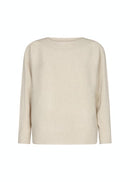 Dollie 663 Round Neck Jumper - Cream Melange