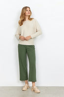 Dollie 663 Round Neck Jumper - Cream Melange