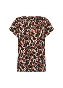 Felicity 515 Leopard Tee - Mineral Red Multi