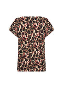 Felicity 515 Leopard Tee - Mineral Red Multi