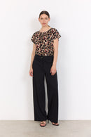 Felicity 515 Leopard Tee - Mineral Red Multi