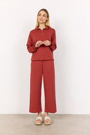 Banu 187 1/2 Zip Sweatshirt - Mineral Red