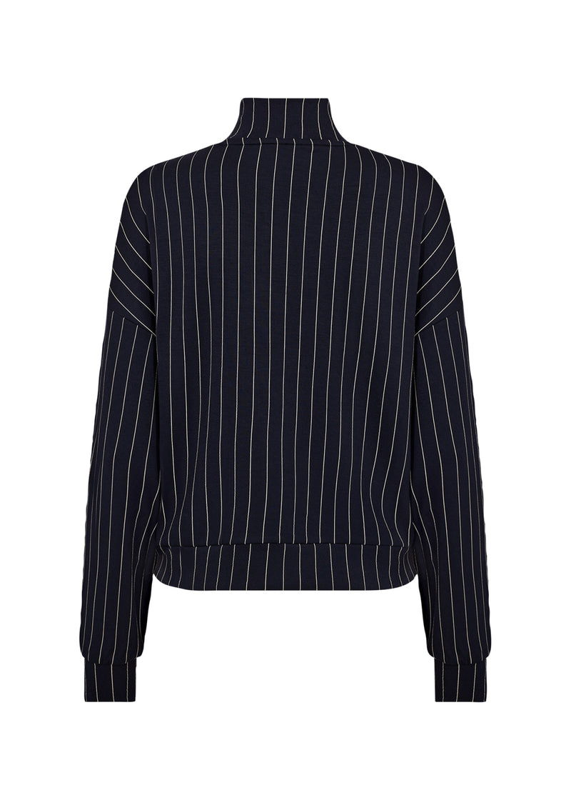 Siri 2 Striped Ziptop - Navy Combi