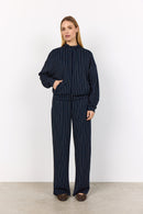 Siri 2 Striped Ziptop - Navy Combi