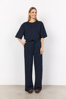 Siri 3 Striped Jogger - Navy Combi