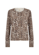 Sati 2 Animal Print Cardigan - Hot Fudge Combi