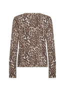 Sati 2 Animal Print Cardigan - Hot Fudge Combi