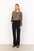 Sati 2 Animal Print Cardigan - Hot Fudge Combi