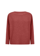 Dollie 663 Round Neck Jumper - Mineral Red Melange