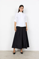 Netti 129 High Neck Blouse - White