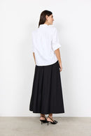 Netti 129 High Neck Blouse - White