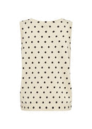 Gea 1 Dot Sleeveless Top - Cream Combi