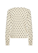 Gea 2 Polka Dot Cardigan - Cream Combi