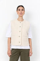 Shaima 10 Waistcoat - Cream