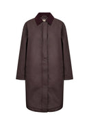 Gia 2 Long Cord Collar Jacke - Chocolate Plum