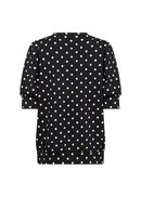 Godiva 1 Polka Dot Blouse - Black Combi
