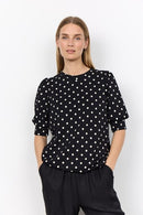 Godiva 1 Polka Dot Blouse - Black Combi