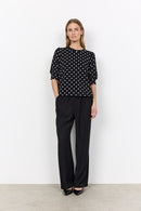 Godiva 1 Polka Dot Blouse - Black Combi