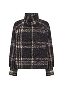 Gisa 1 Plaid Print Jacket - Black Combi