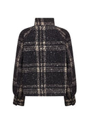 Gisa 1 Plaid Print Jacket - Black Combi