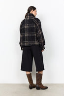 Gisa 1 Plaid Print Jacket - Black Combi